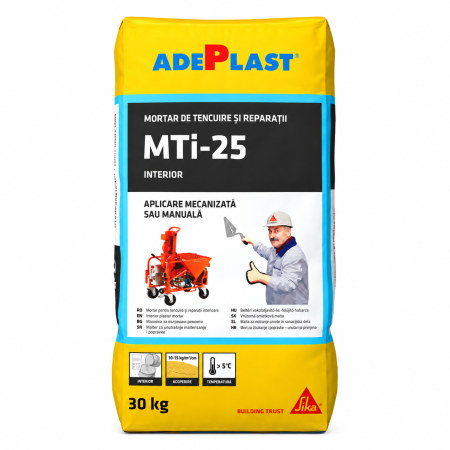 Mortar pentru tencuieli Adeplast MTI-25, interior, 10-25 mm, 30 kg